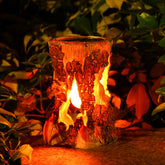 Solar Resin Garden Tree Stump Ornament – Outdoor Decorative Crafts