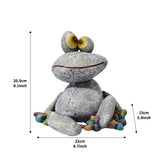 Yoga Frog Garden Ornament – Decorative Outdoor Resin Figurine for Courtyard and Balcony