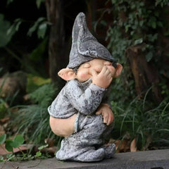 Creative Garden Resin Ornament – Decorative Flower Pot Figurine for Courtyard and Balcony