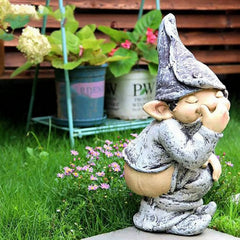 Creative Garden Resin Ornament – Decorative Flower Pot Figurine for Courtyard and Balcony