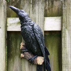 Creative Crow Resin Ornament – Decorative Wall and Garden Hanging
