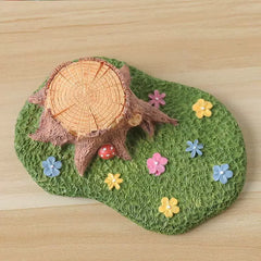 Creative Cartoon Owl Resin Pendant – Decorative Garden and Outdoor Ornament