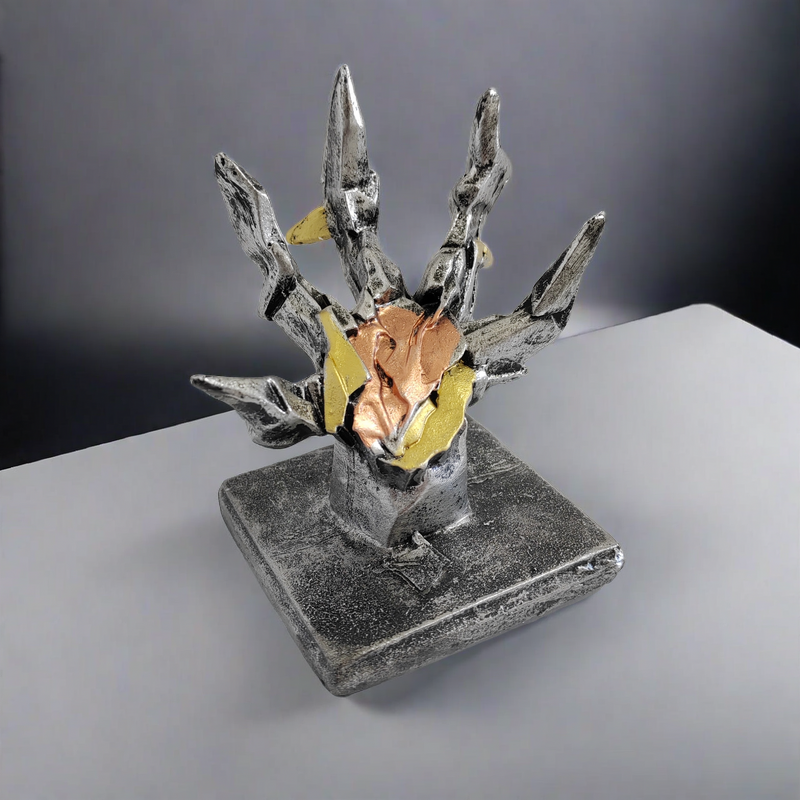 Crystal Hand Phone and Controller Stand – Decorative Resin Desktop Holder